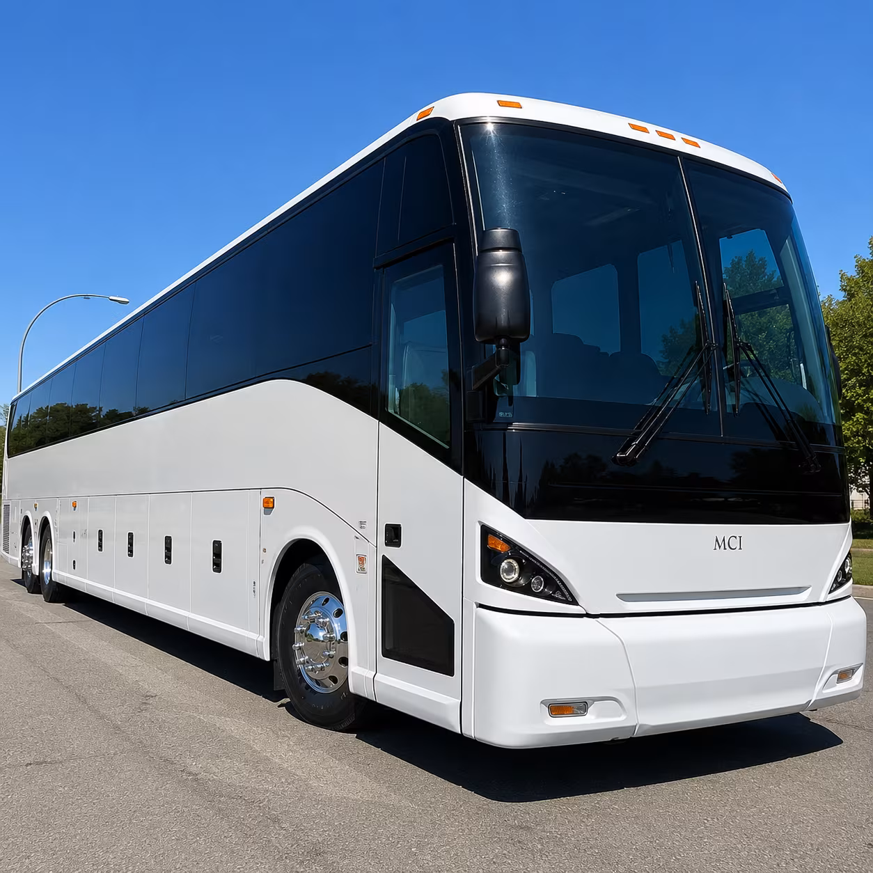 warren charter bus rental exterior