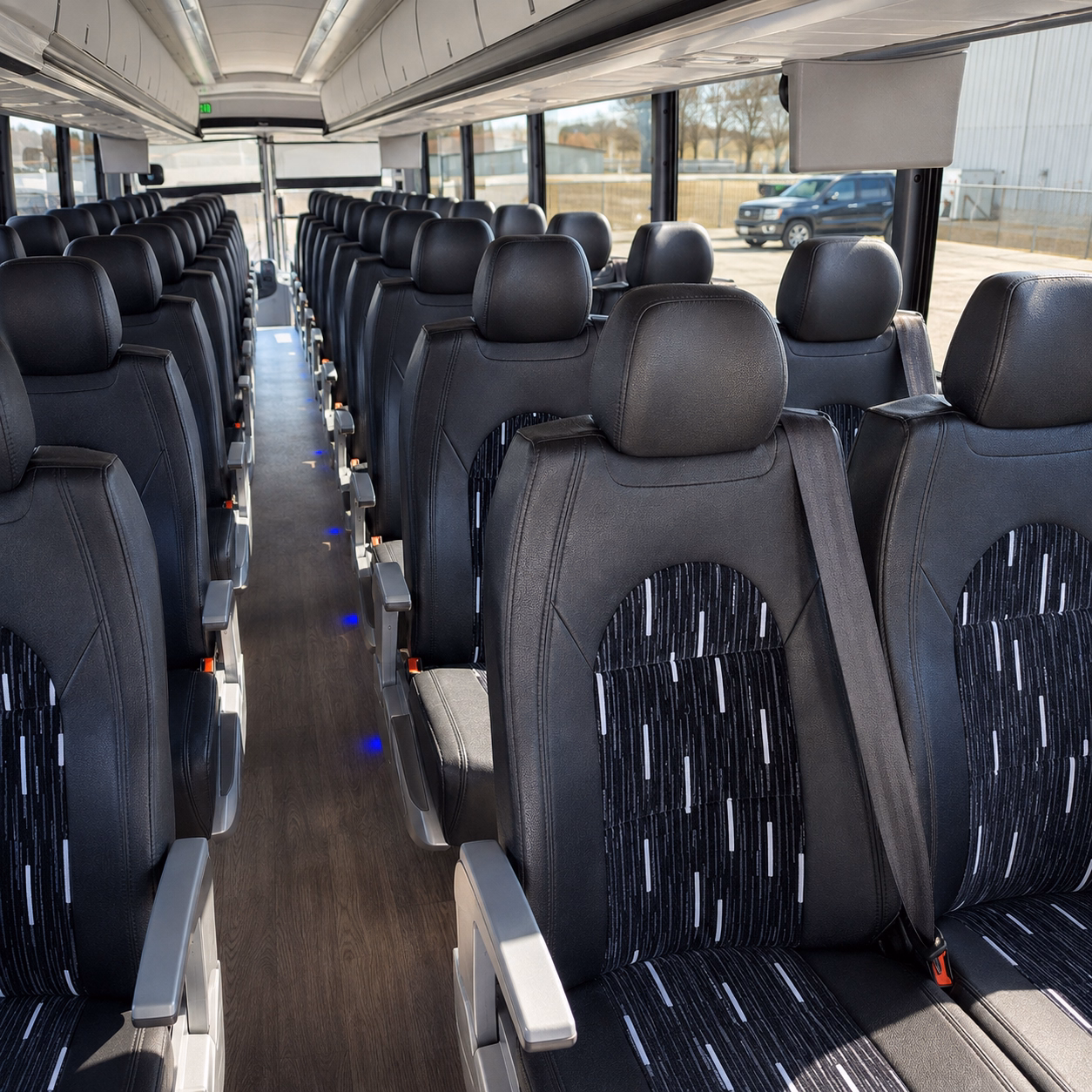 warren charter bus rental inside