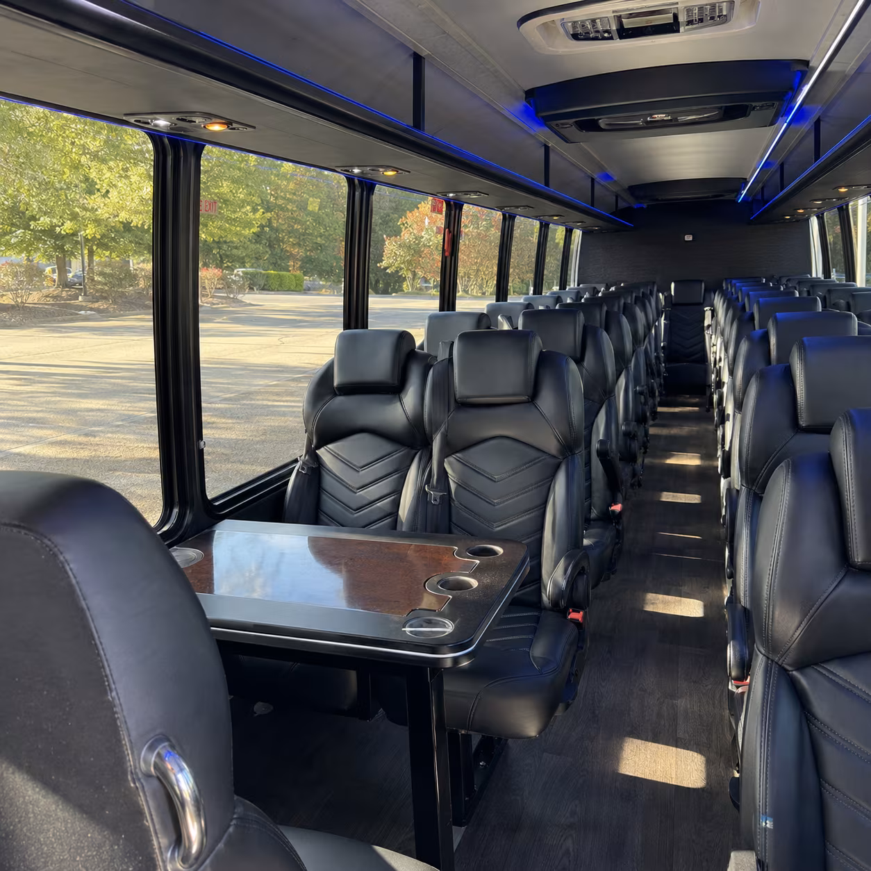 warren sporting event transportation onboard seating
